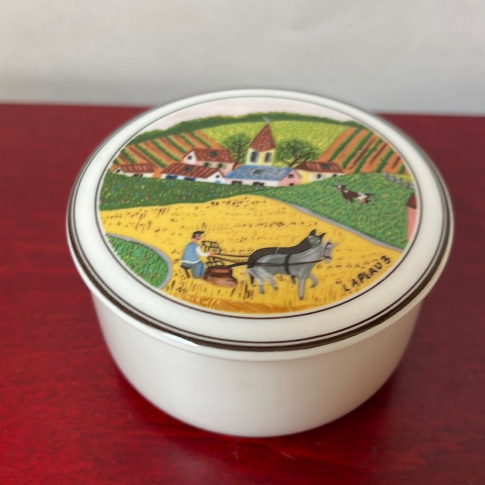 Villeroy & Boch trinket box vintage Porcelain collectible jewelry storage